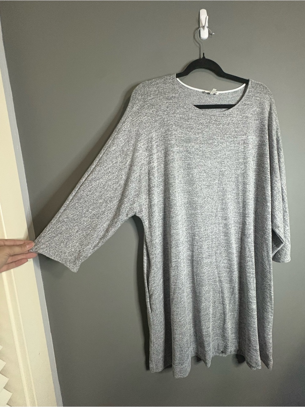 Wilfred Free by Aritzia Heather Gray Oversized Tunic Dress Size Large - Picture 3 of 9